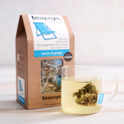 teapigs - lemon & ginger - 50 biodegradable bags